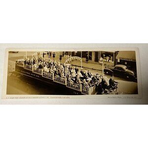 Vancouver Canada 1948  BC Electric Railway Observation Car Photo Harry Bullen
